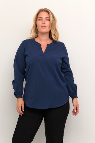 KAFFE CURVE - Blusa 'Janna' em azul