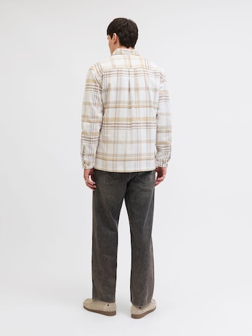 JACK & JONES Regular Fit Hemd 'RAYLE' in Beige