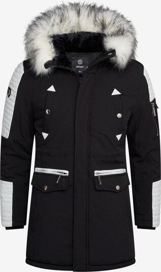 behype Parka 'FADE-2' in schwarz / weiß, Produktansicht