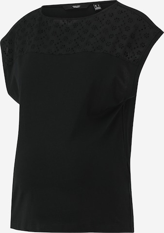 Vero Moda Maternity T-shirt 'VMMKAYA' i svart: framsida
