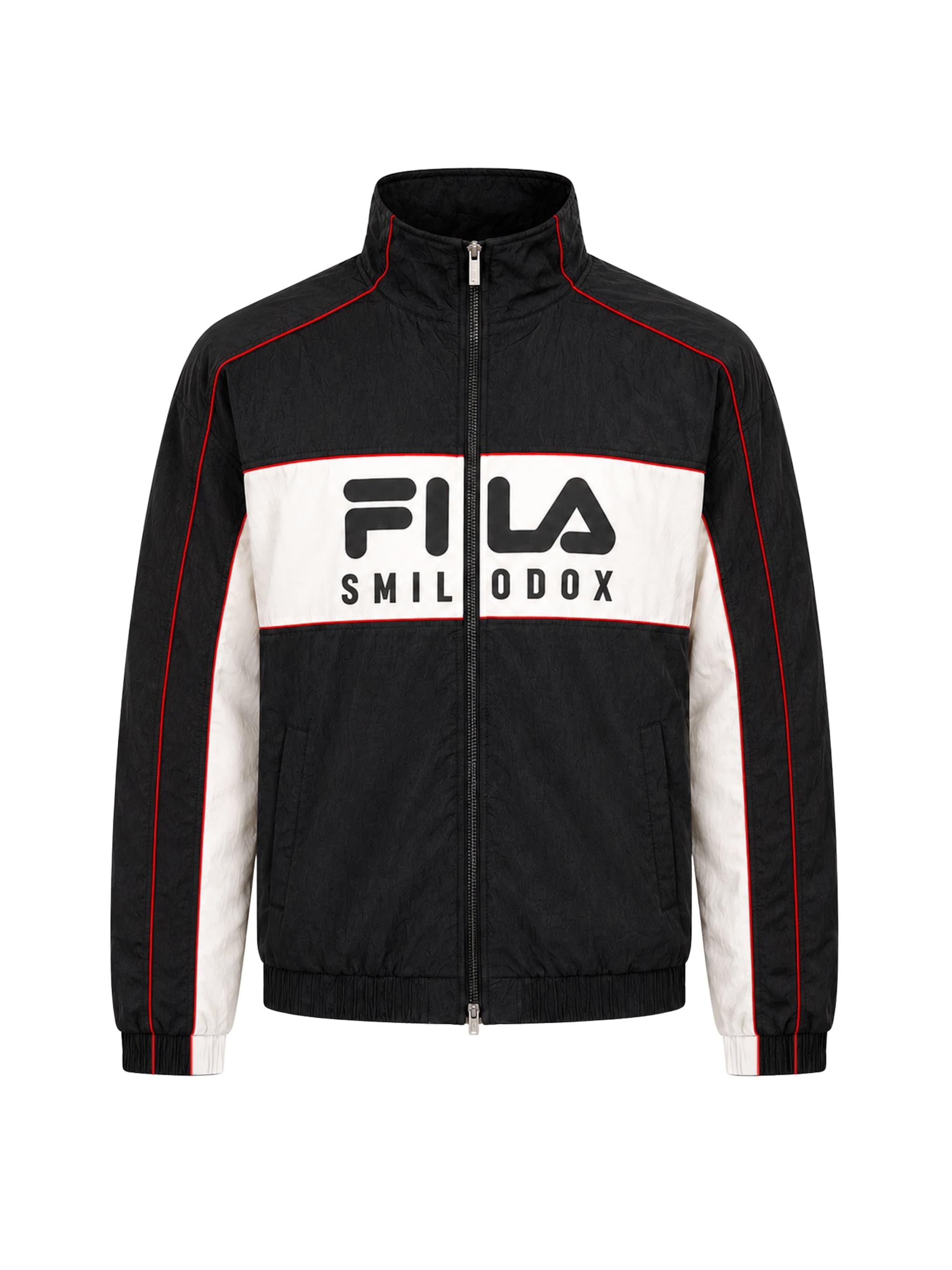 Smilodox Trainingsjacke ' Sven ' in Schwarz: Vorderseite