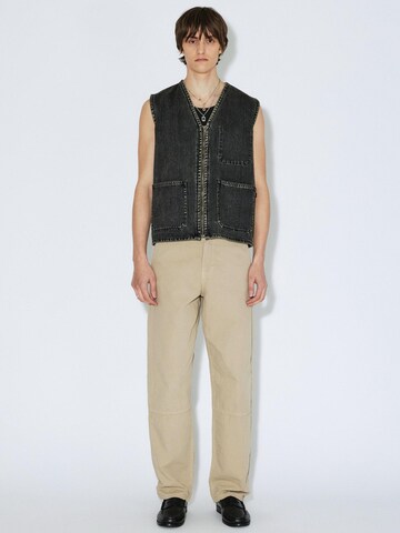 Dr. Denim Vest 'Enver Worker' in Black