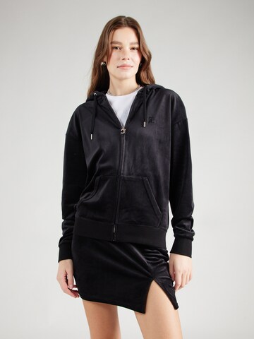 Juicy Couture Gebreid vest 'HALAN' in Zwart: voorkant