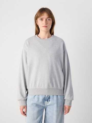 Calvin Klein Jeans Sweatshirt in Grey: front