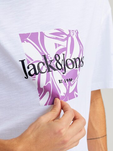 T-Shirt 'Lafayette' JACK & JONES en blanc