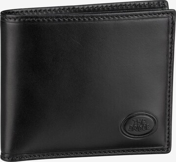 The Bridge Wallet in Black: front