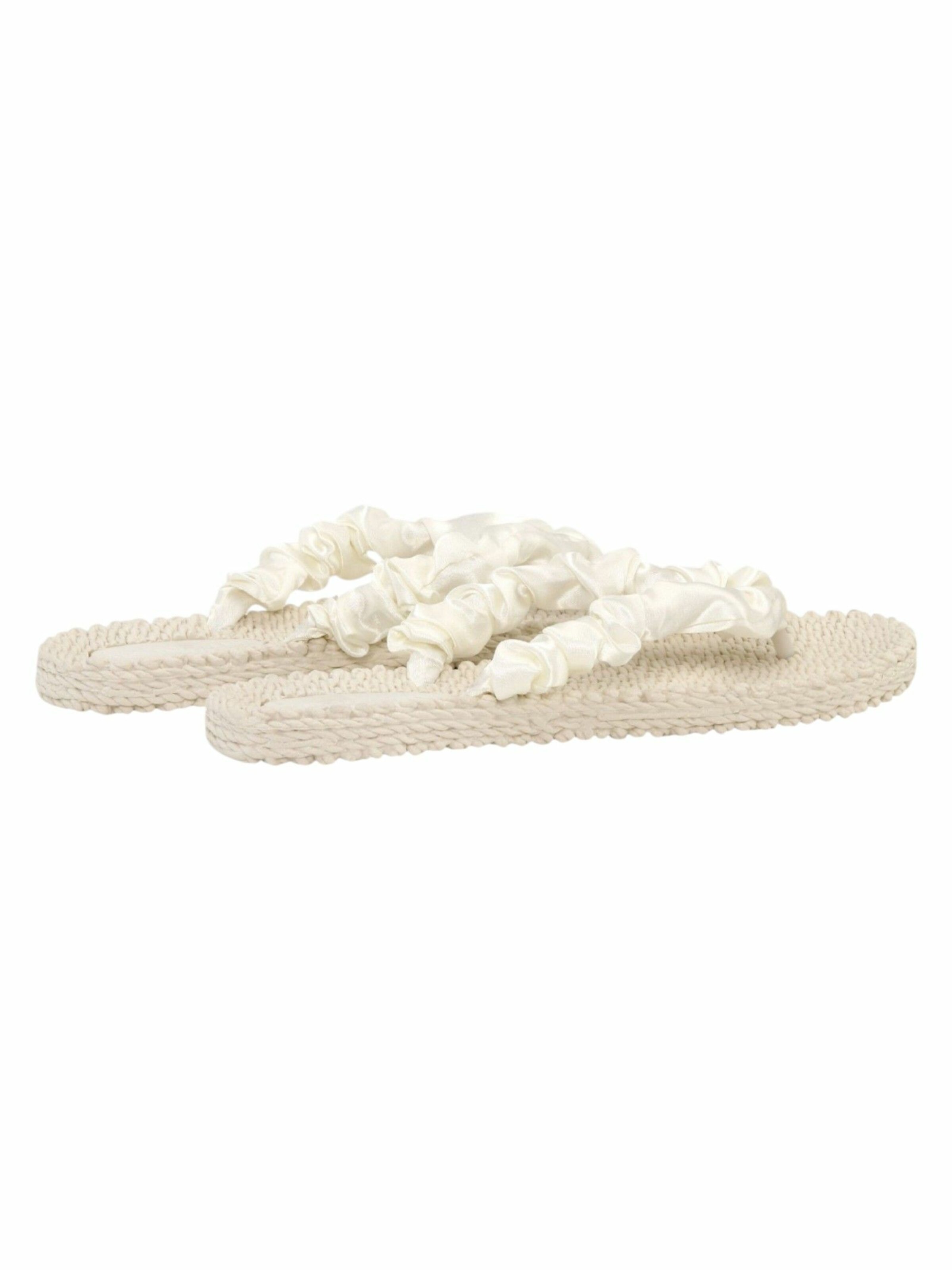 ILSE JACOBSEN Teenslipper 'Cheerful06' in Wit