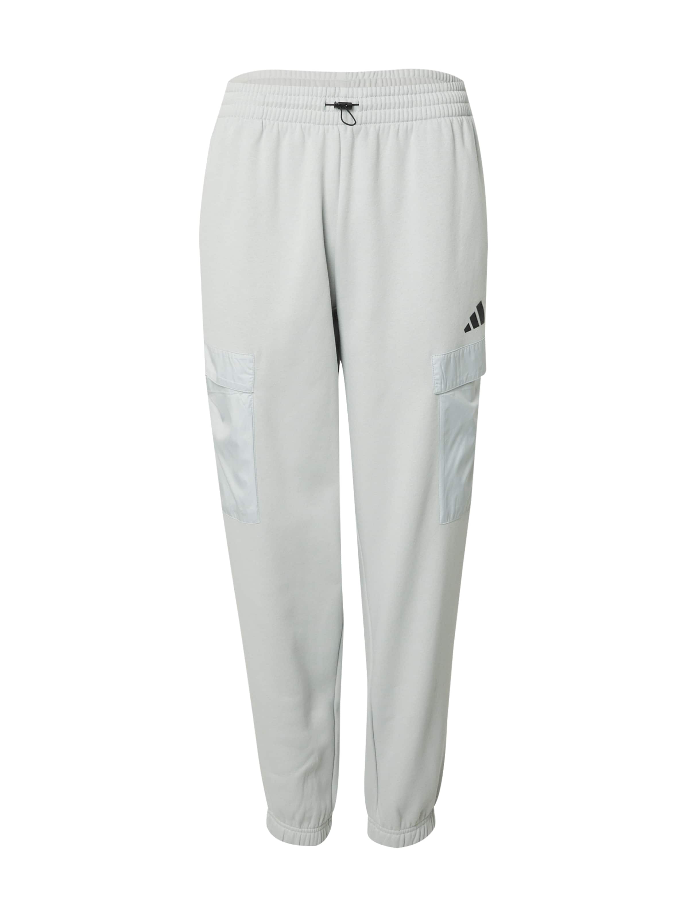 ADIDAS SPORTSWEAR Tapered Sportbyxa i vit: framsida