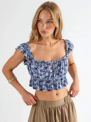Camicia da donna di Busem in blu: frontale
