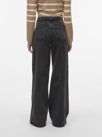 VERO MODA Wide Leg Jeans 'VMANNET' in Schwarz