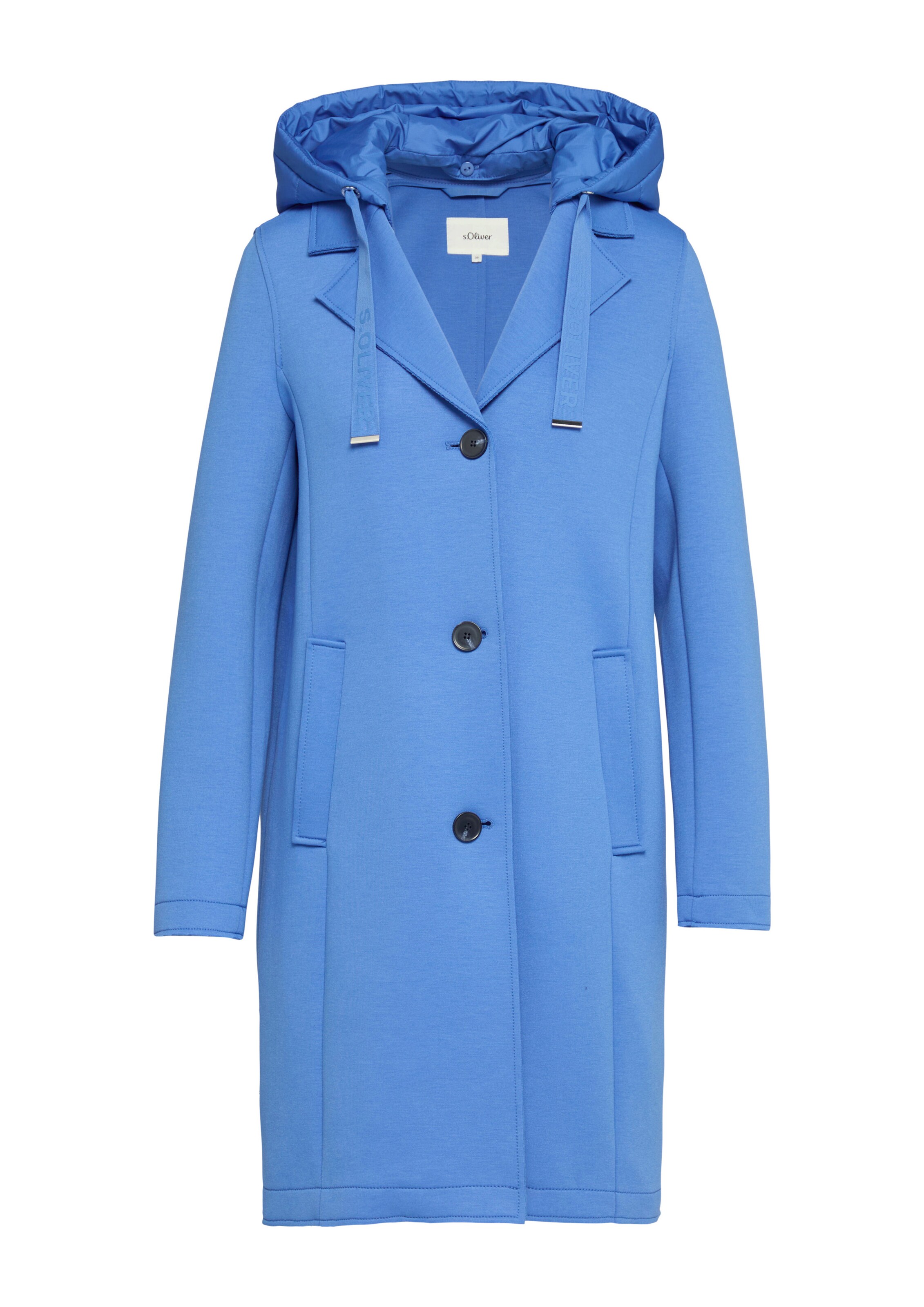 s.Oliver Tussenmantel in Blauw: voorkant