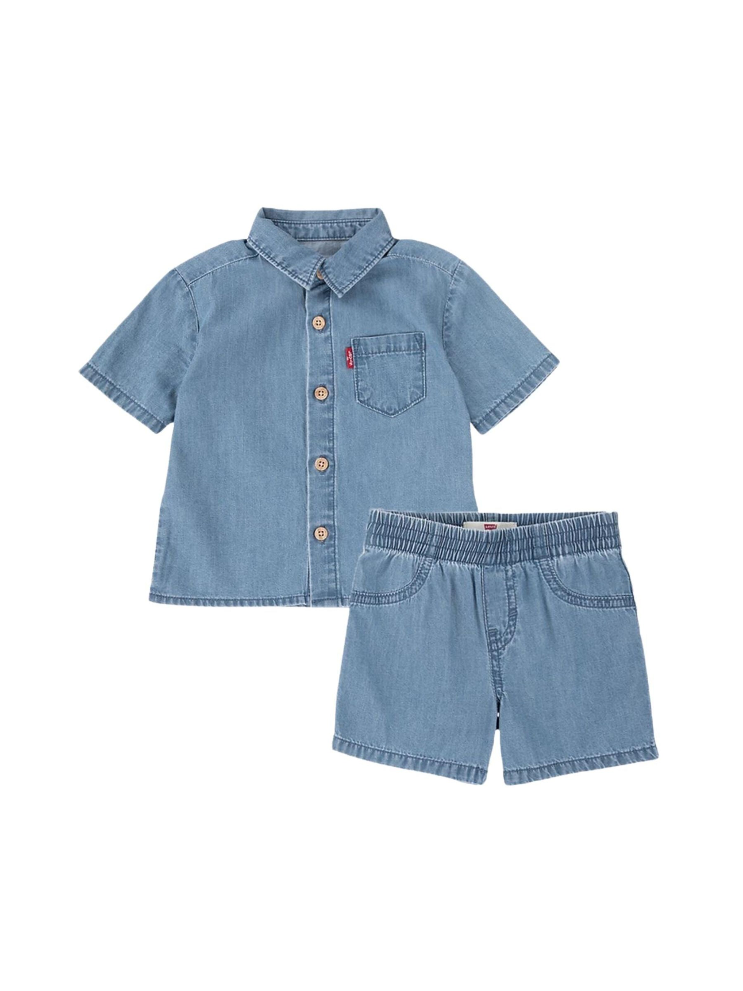 Levi's Kids Set 'LVB WESTERN LT'‌‌‌‌‌‌‌‌ in Blau: Vorderseite