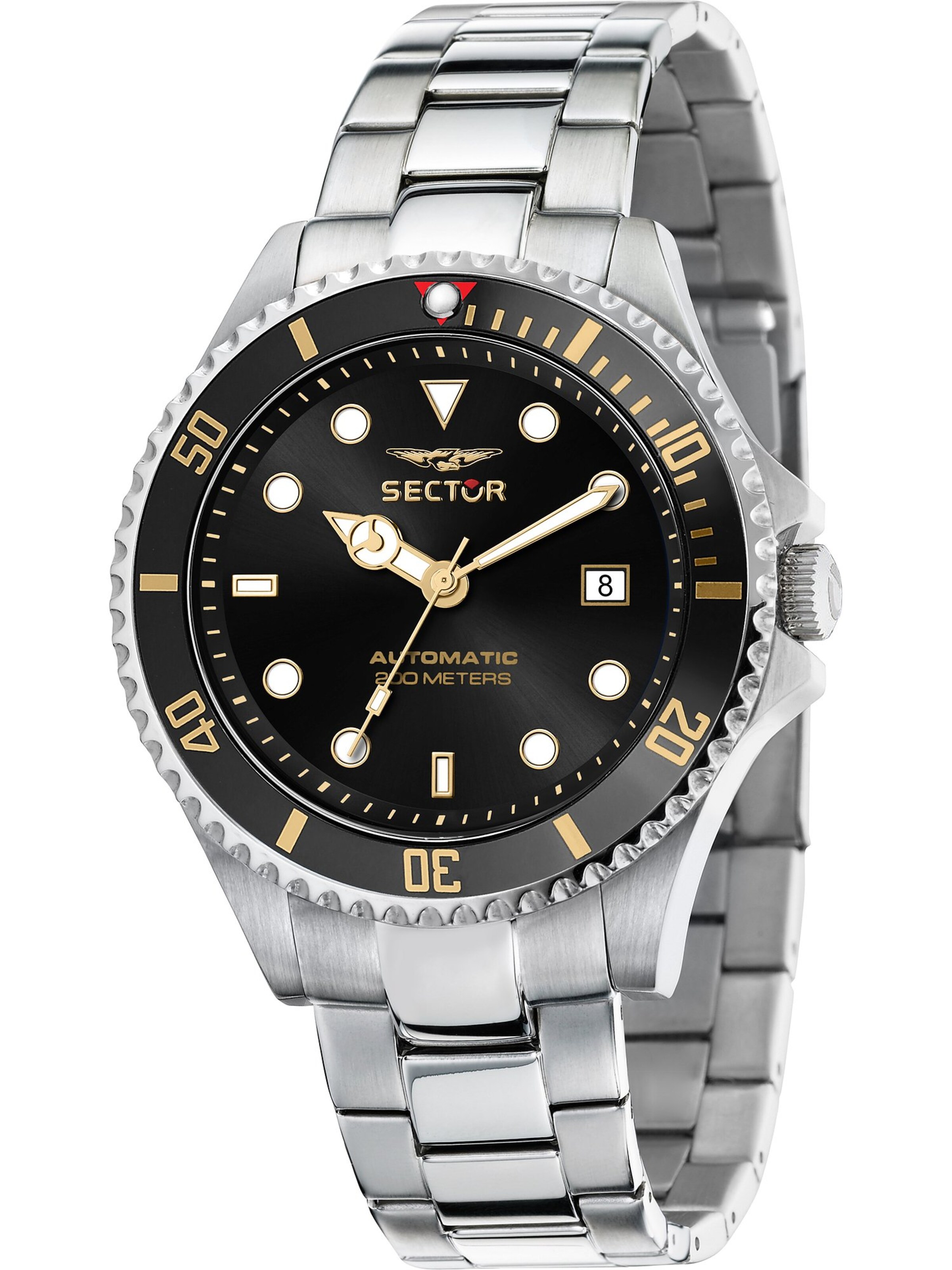 SECTOR Analog Watch in Silver: front