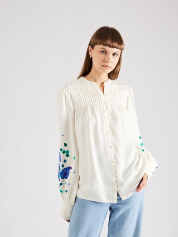 Fabienne Chapot Blouse 'Harry' in Wit: voorkant