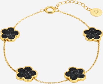 Pure Schmuck Bracelet 'Clover Marmor' in Gold: front