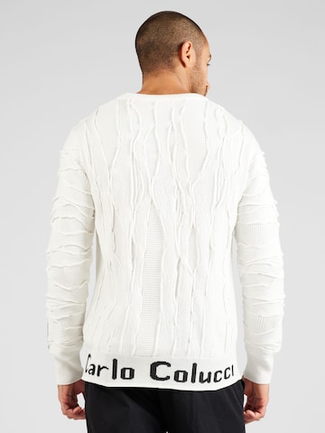 Carlo Colucci Pullover in Weiß