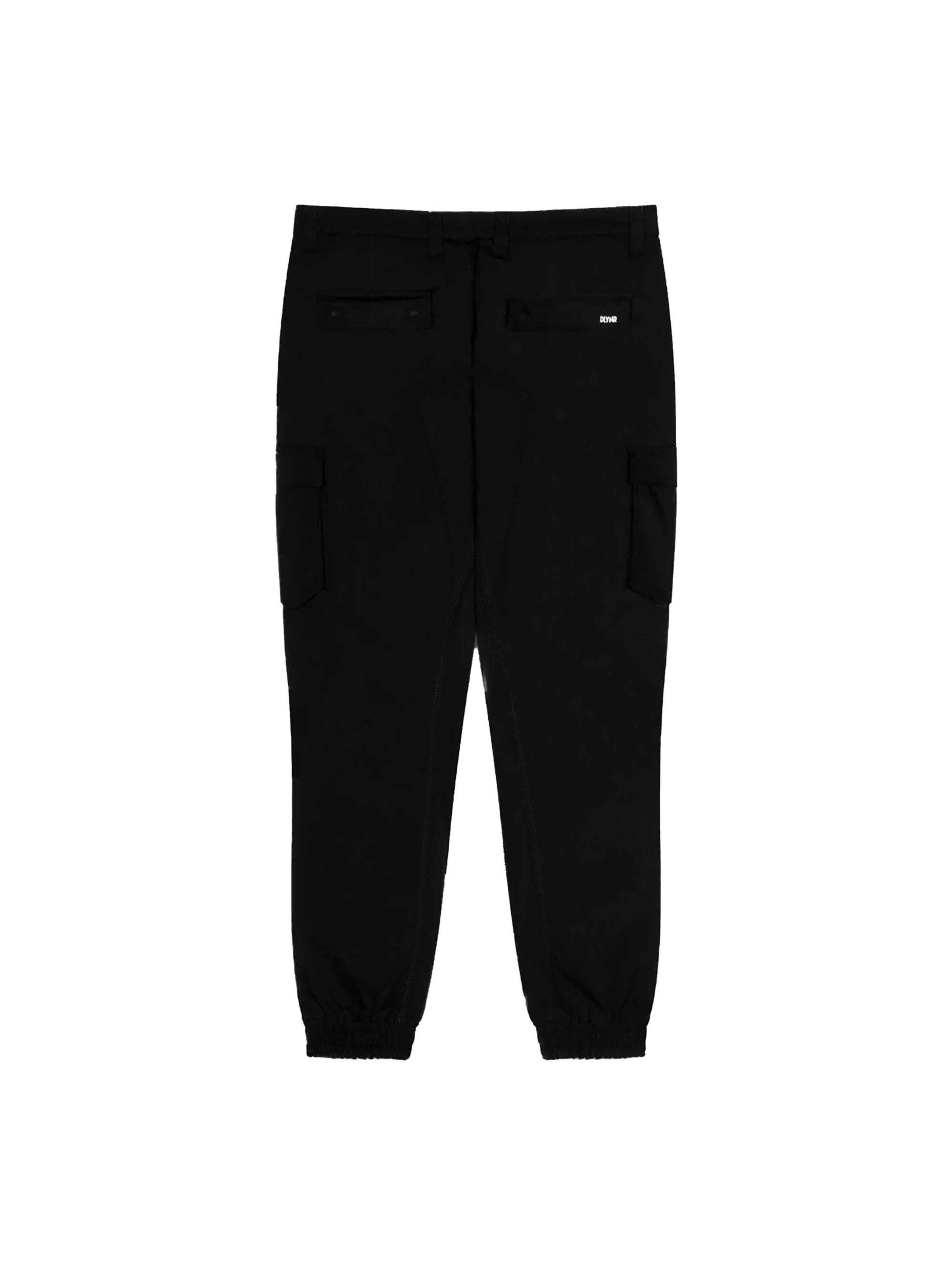 DOLLY NOIRE Tapered Cargo Pants in Black