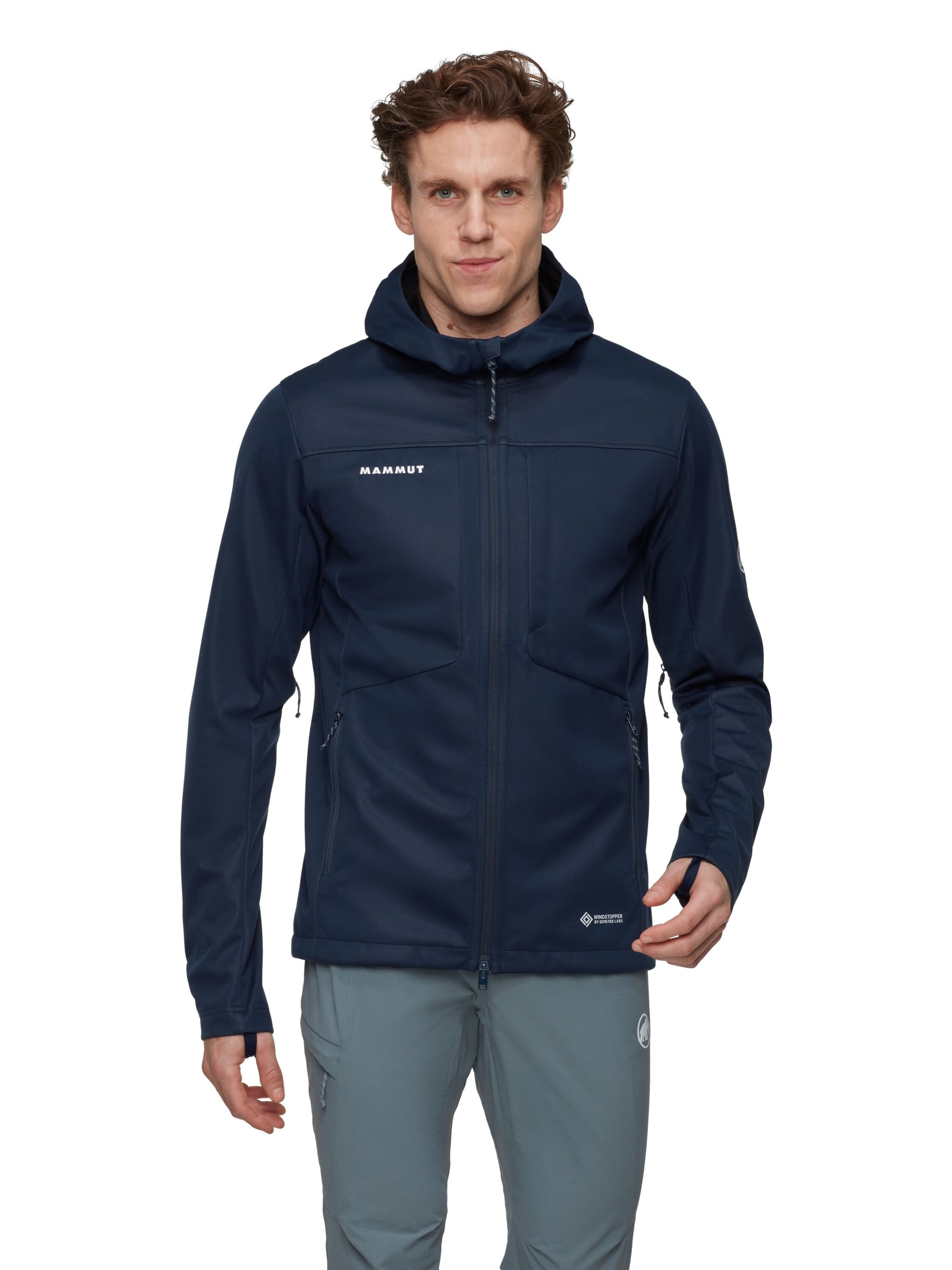 MAMMUT Outdoor jacket in Blue: front