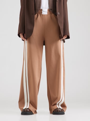 Wide leg Pantaloni 'Penni' di Elias Rumelis in marrone: frontale