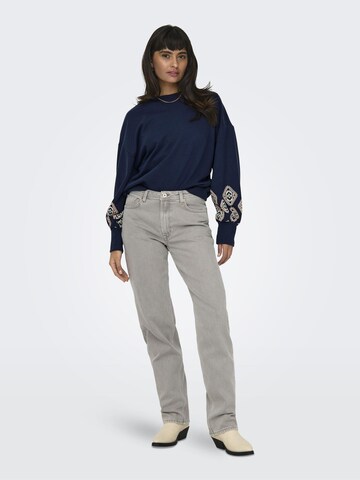 ONLY Sweatshirt 'ONLBrooke' in Blue
