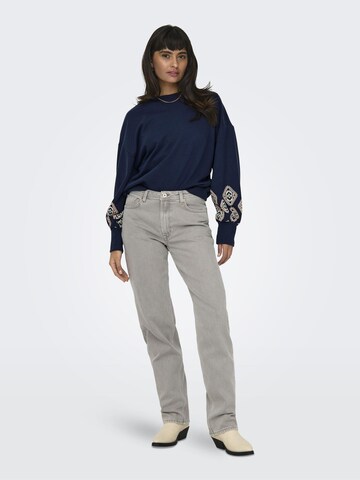 ONLY Sweatshirt 'Brooke' in Blau