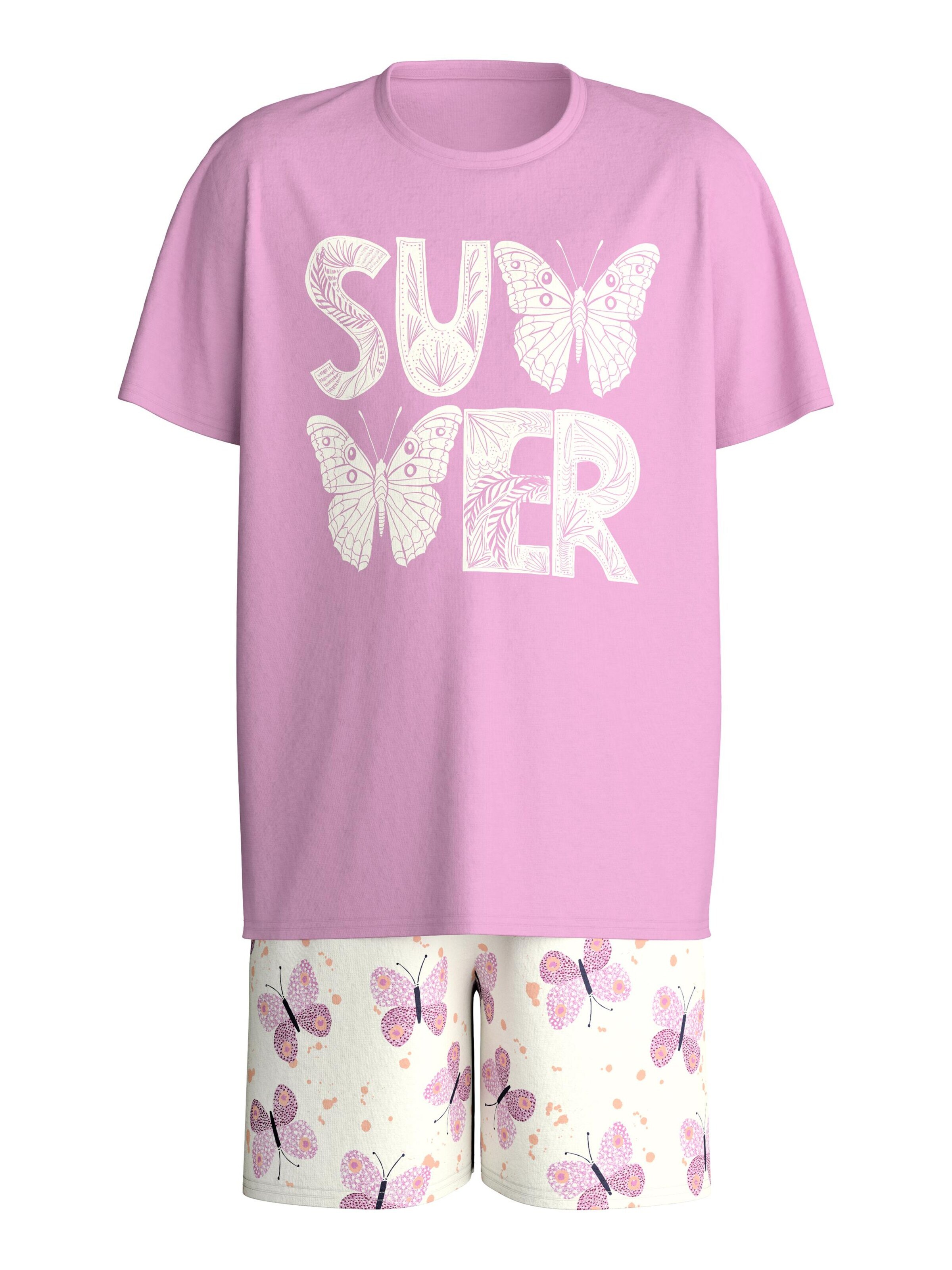 CALIDA Schlafanzug in Pink: Vorderseite
