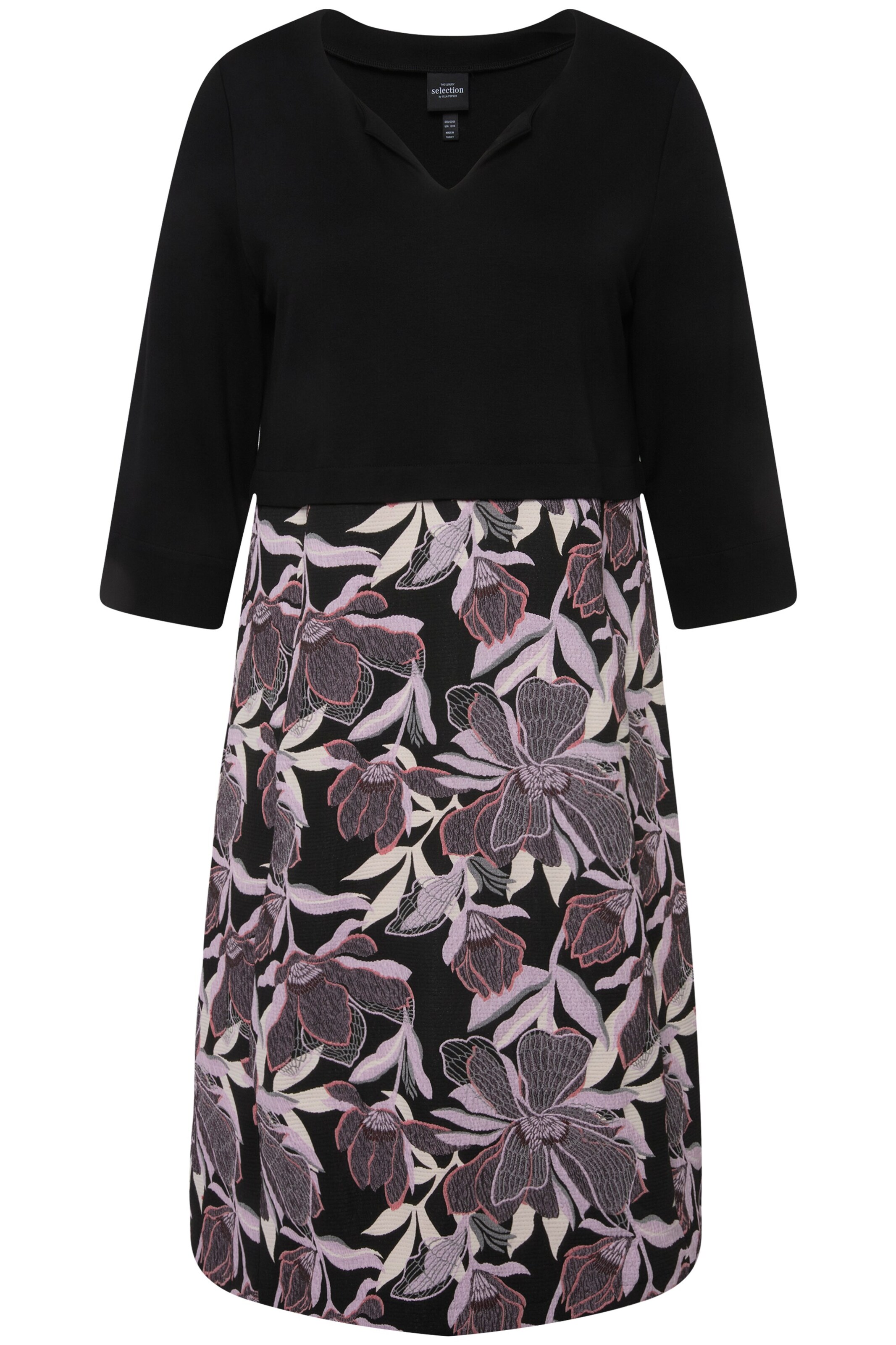 Ulla Popken Jurk in Zwart: voorkant