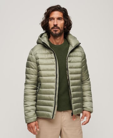 Superdry Winter Jacket 'Fuji' in Green: front