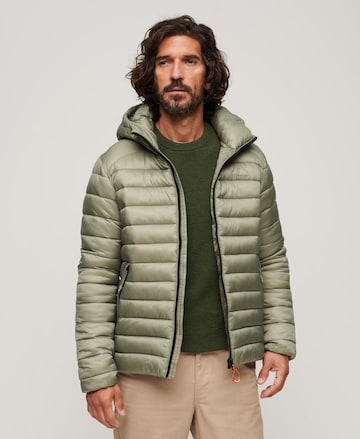 Superdry Winterjas 'Fuji' in Groen: voorkant