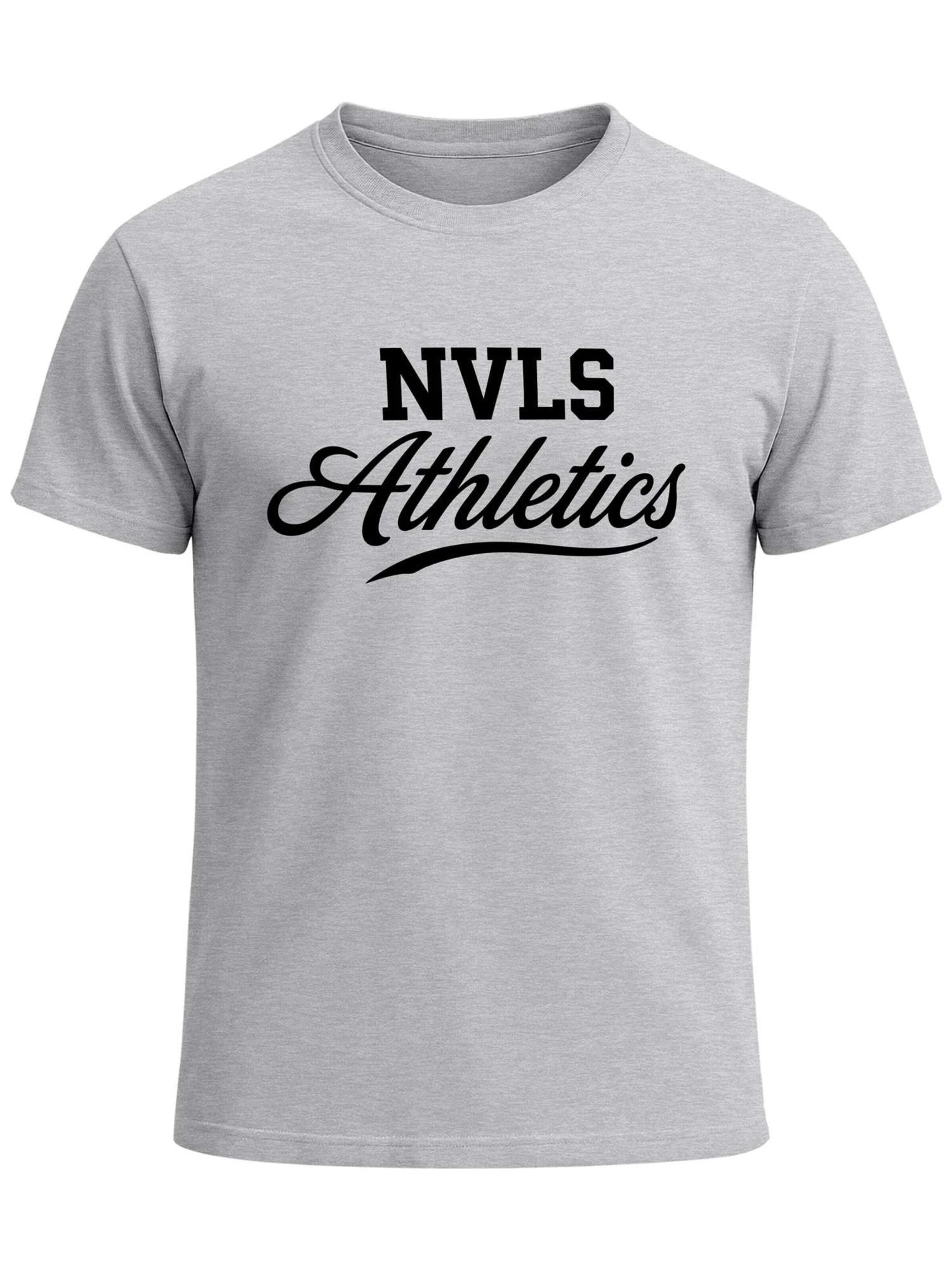 Neverless Shirt 'NVLS Athletics' in Grey