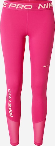 NIKESkinny Sportske hlače - roza boja: prednji dio