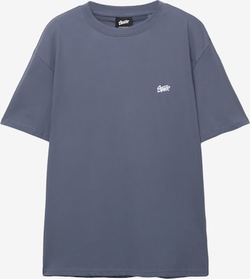 Pull&Bear Tričko 'STWD' – modrá: přední strana