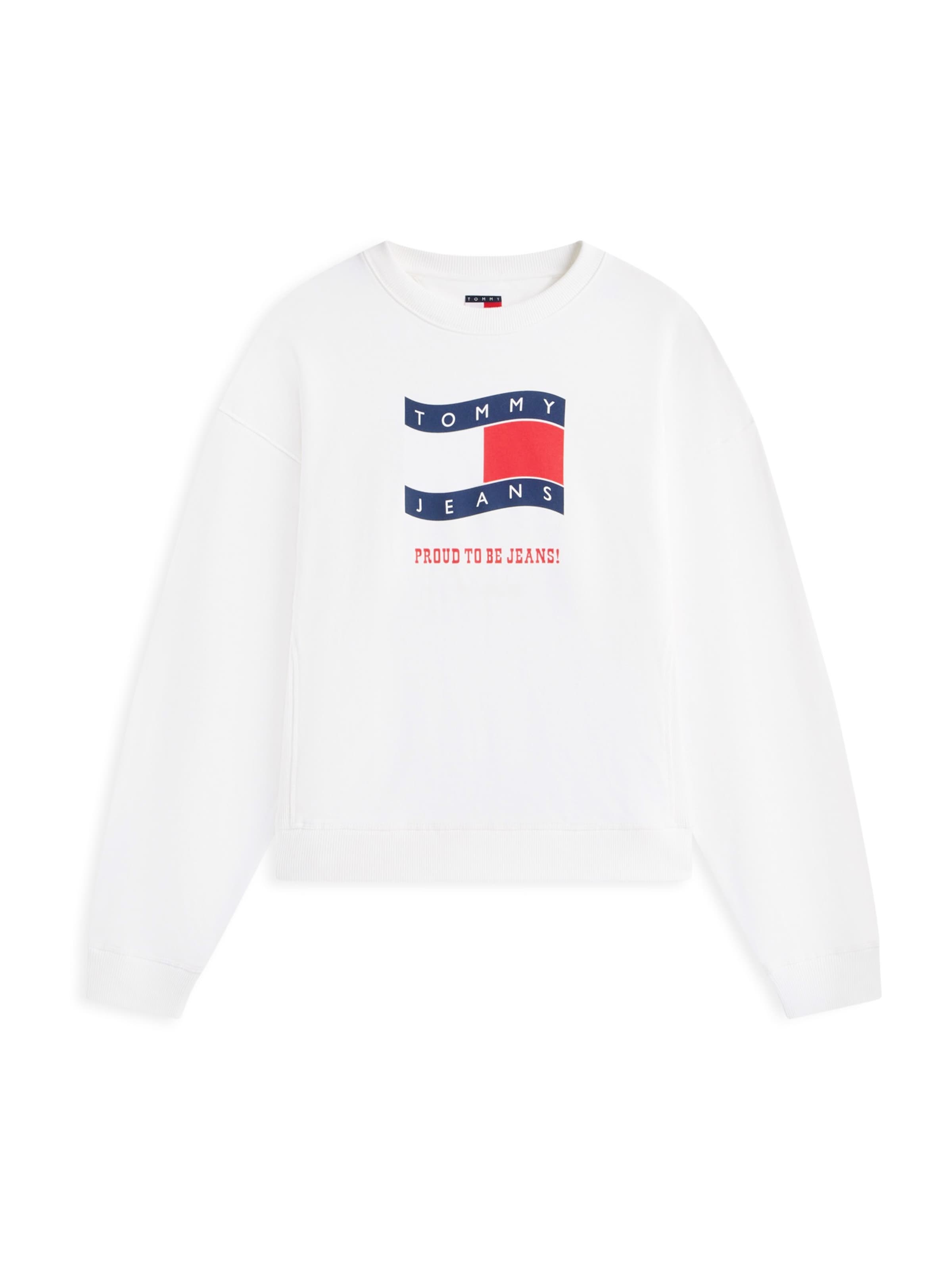 Felpa di Tommy Jeans in bianco: frontale