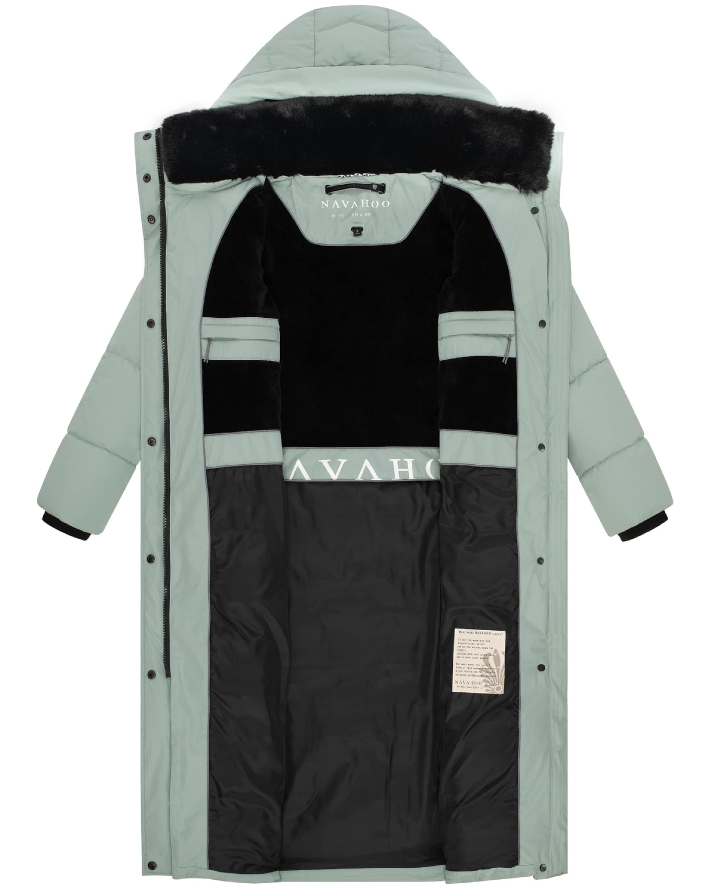 NAVAHOO Mantel 'Hingucker XIV' in Grün