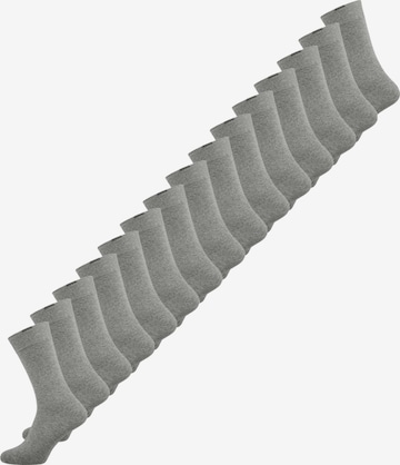 Chaussettes ' Passt Perfekt ' Nur Der en gris : devant