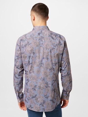 BOSS Slim Fit Skjorte 'H-HANK' i blå