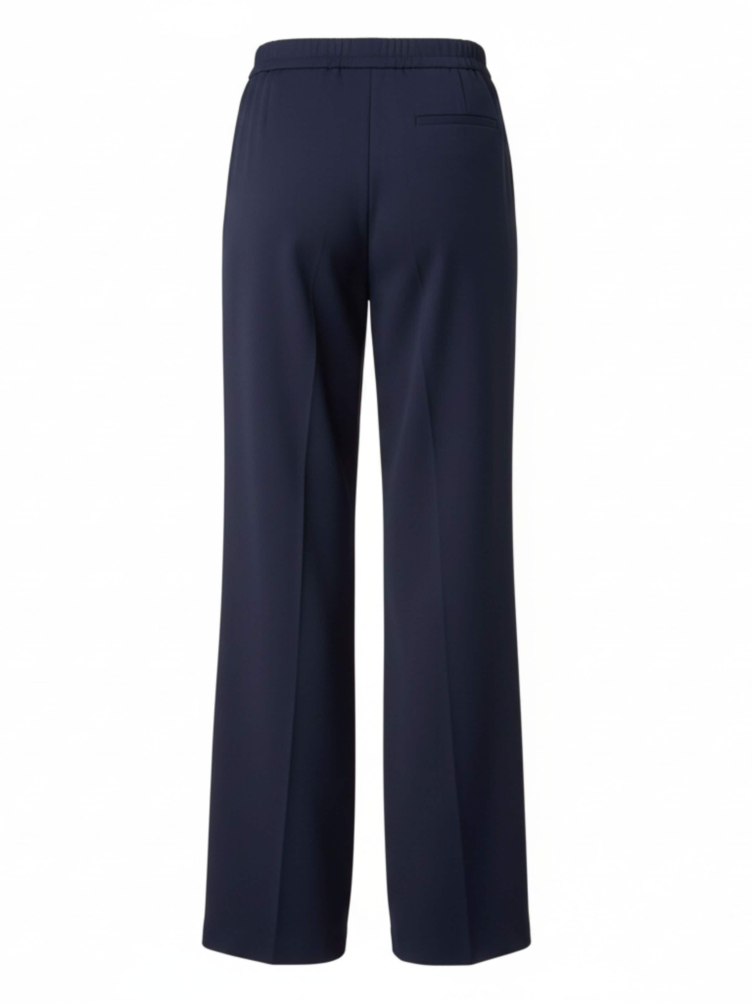 WEARABLE STORIES Wide leg Pleat-front trousers 'Saar' in Blue