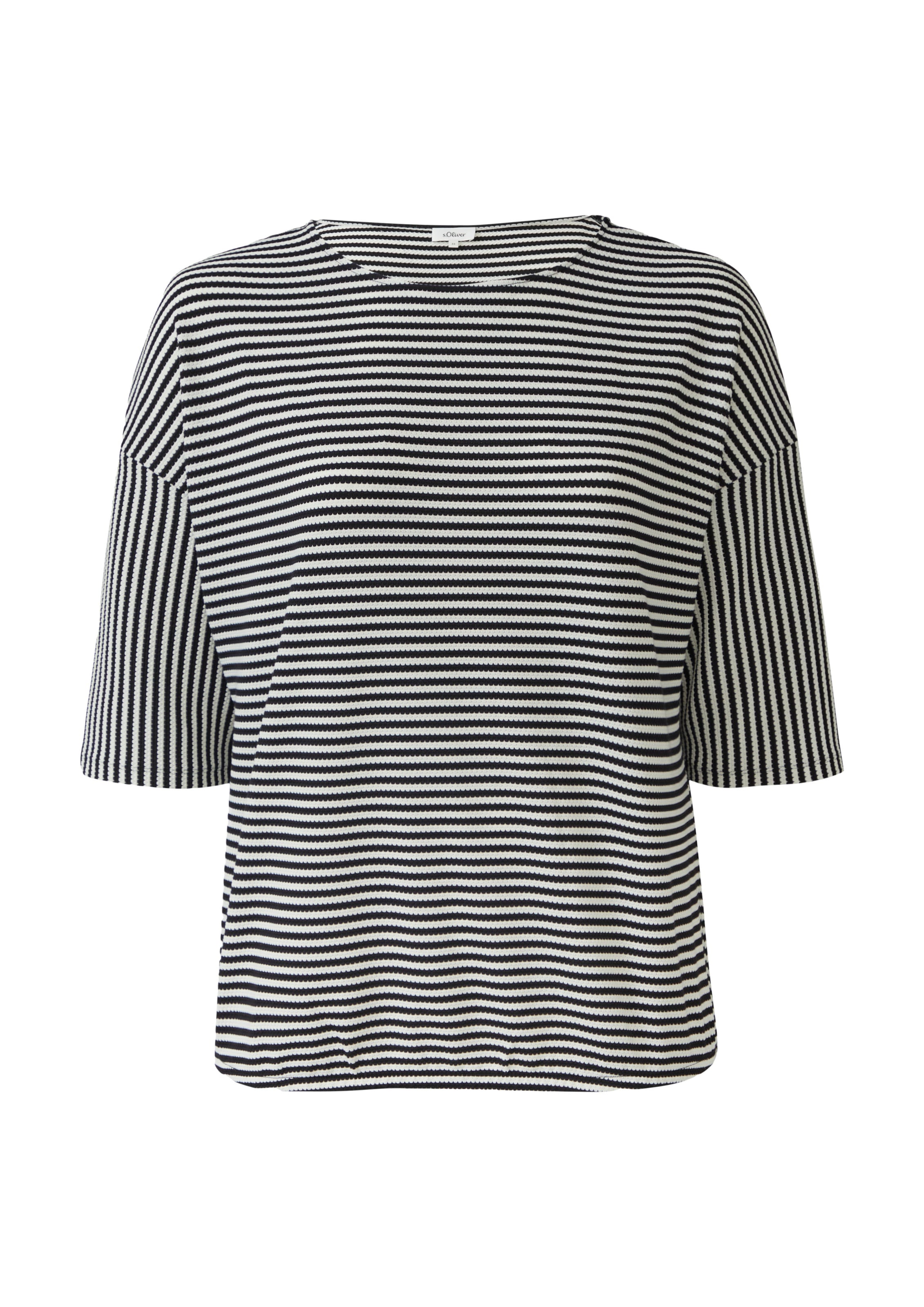 s.Oliver Red Label Plus T-Shirt in Schwarz: Vorderseite