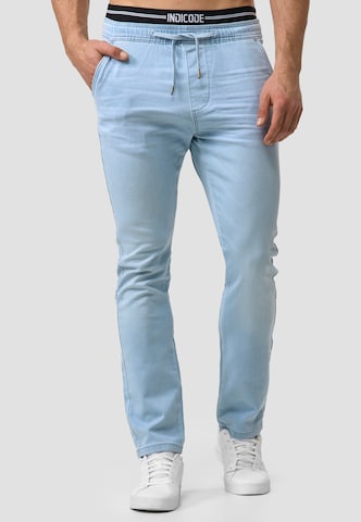 Coupe slim Jean 'Alban' INDICODE JEANS en bleu : devant