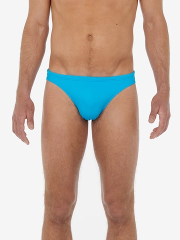 HOM Swim Trunks 'Sea Life' in Blue: front