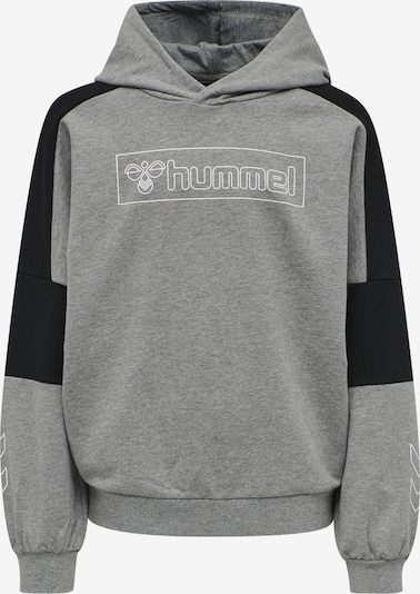 Hummel Sweatshirt 'Boxline' i grå / svart / vit, Produktvy