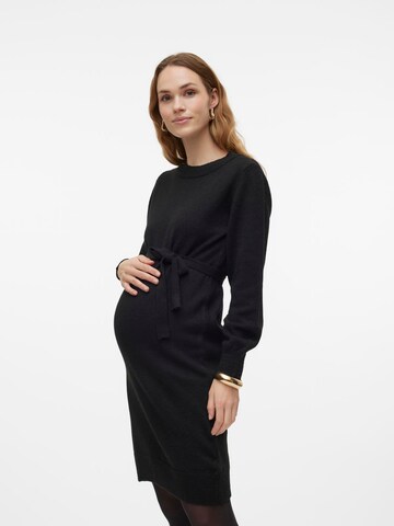 MAMALICIOUS Трикотажное платье 'MLNewanne' в Черный: спереди