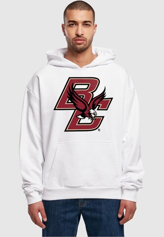 Merchcode Sweatshirt 'Boston College - Eagles' in White: front