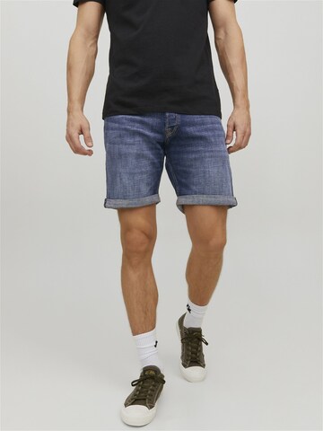 Loosefit Jean 'JJIChris JJWood' JACK & JONES en bleu : devant