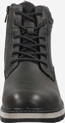 TOM TAILOR Lace-Up Boots in Black