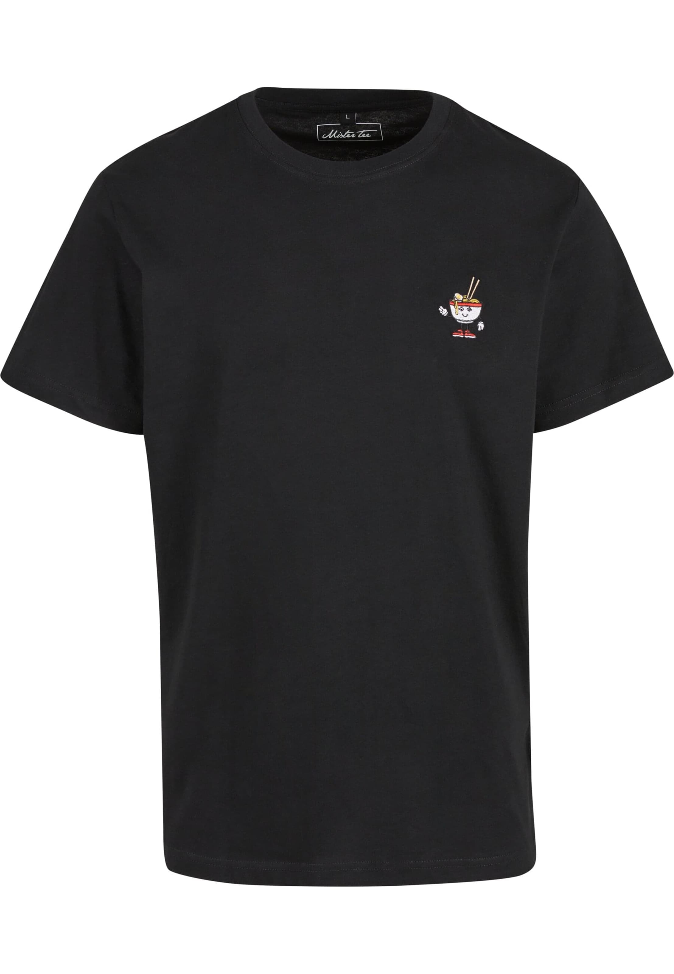 Mister Tee T-Shirt 'Peace Noodles' in Schwarz: Vorderseite