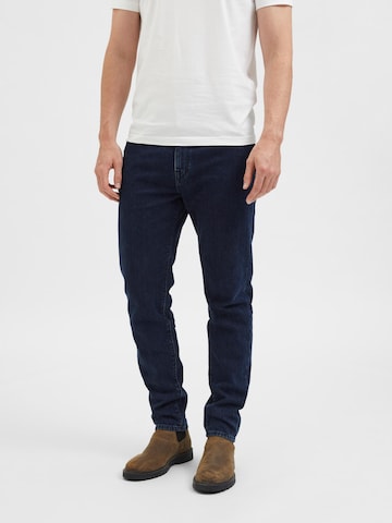 Regular Jean 'Toby' SELECTED HOMME en bleu : devant