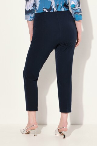 Ulla Popken Slimfit Broek in Blauw: voorkant