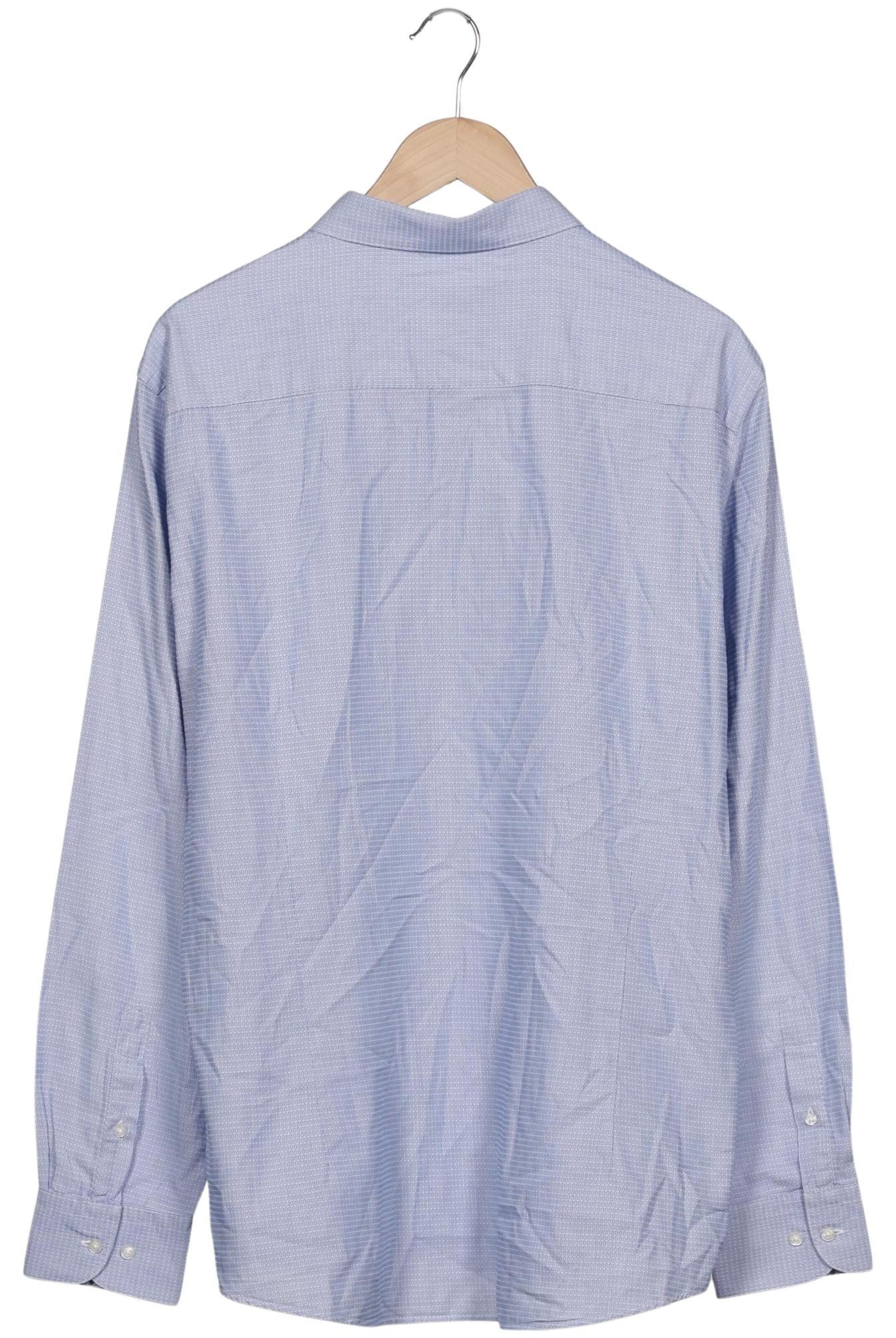 Massimo Dutti Button Up Shirt in XXL in Blue