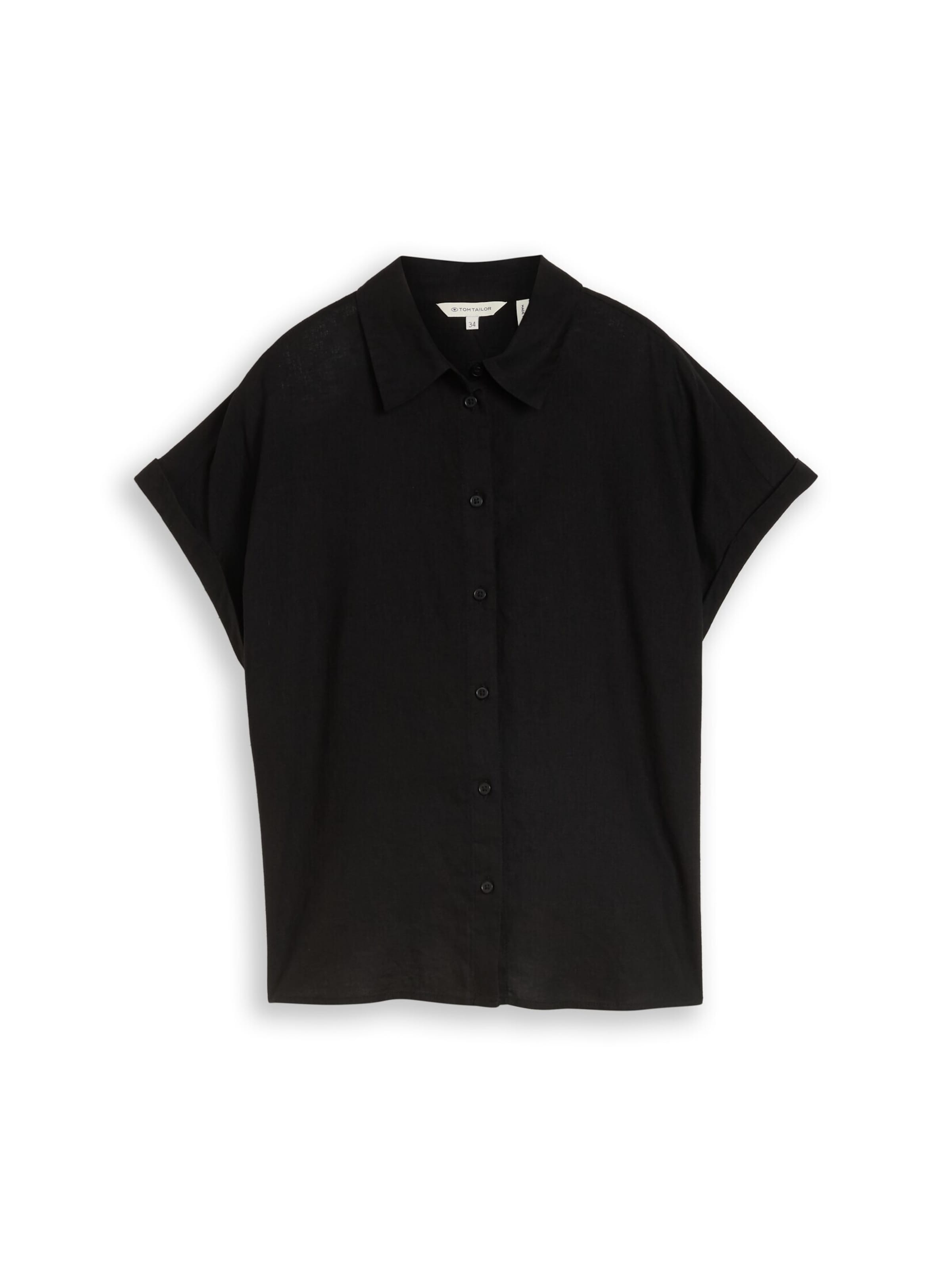 TOM TAILOR Bluse in Schwarz: Vorderseite